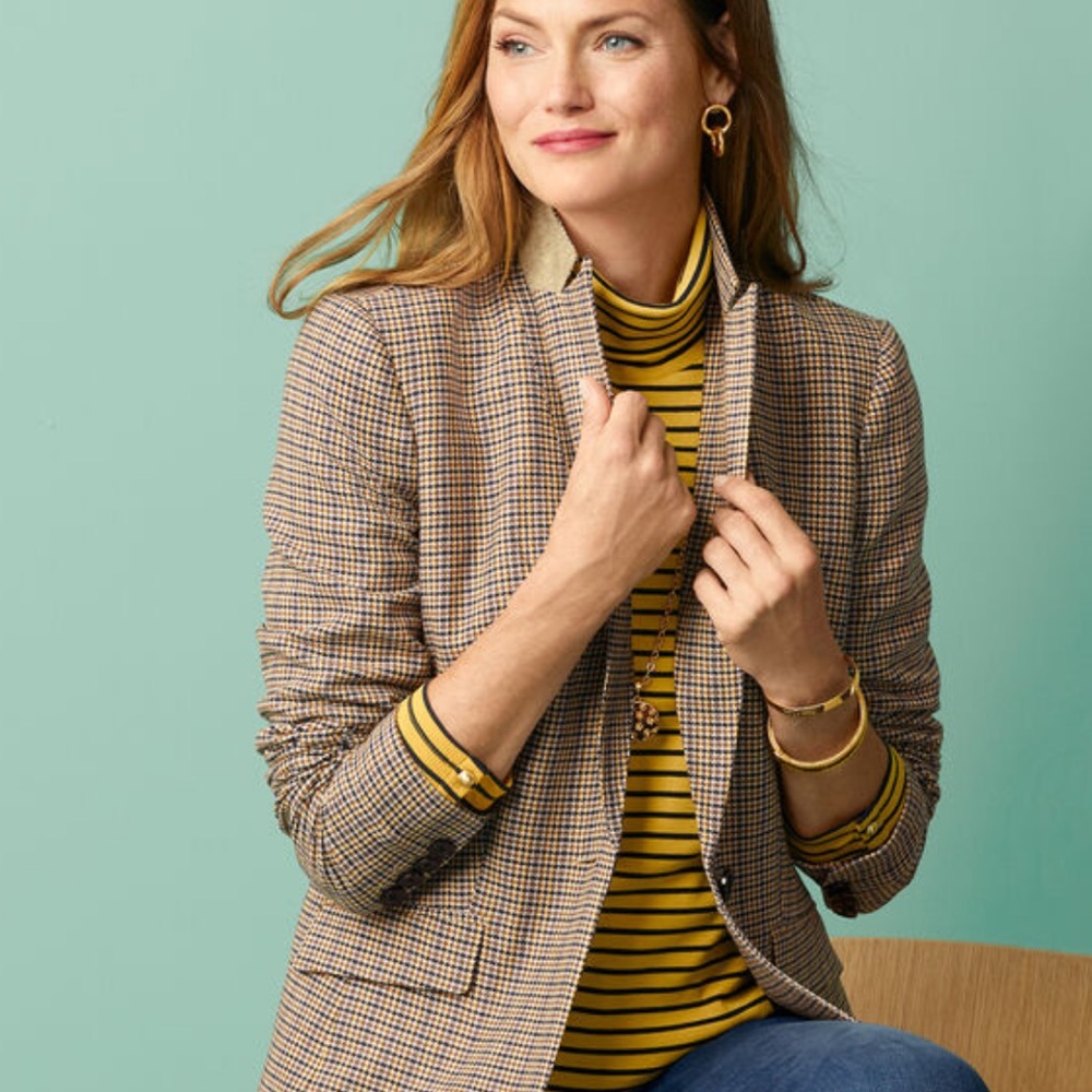 Talbots Yellow & Black Striped Turtleneck Sweater
Medium - New without tags! - Picture 2 of 8